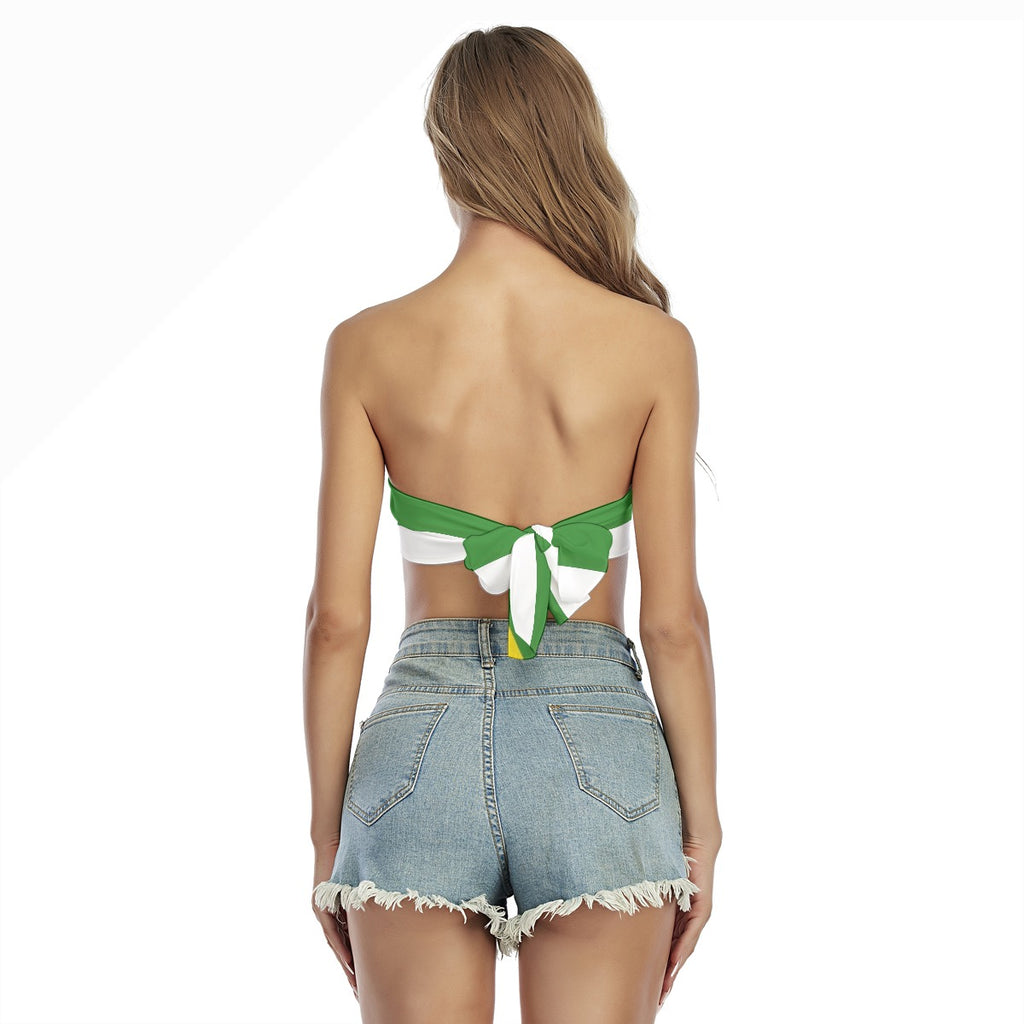 Sexy and stylish wrap-up top