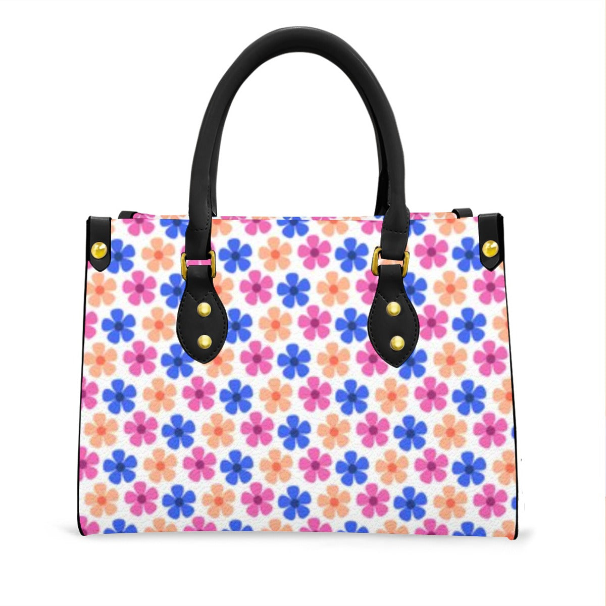 Women's Tote Bag With Black Handle