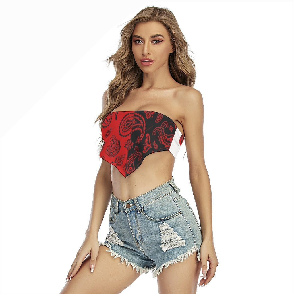 Sexy and stylish wrap-up top