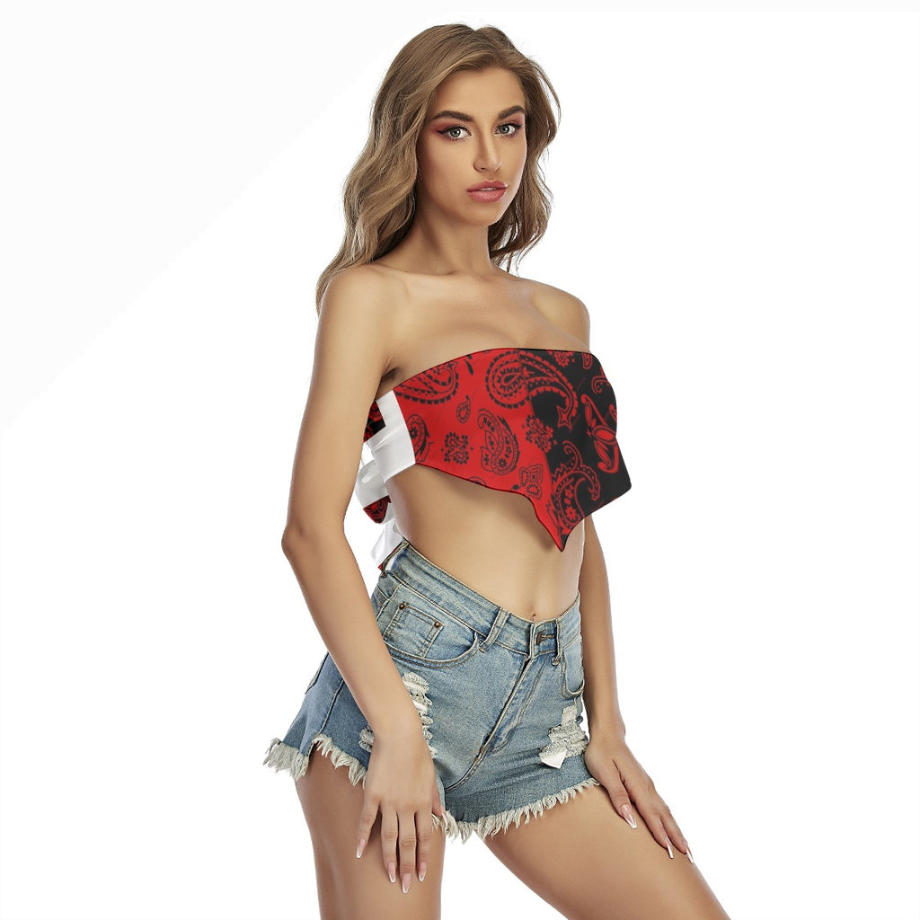 Sexy and stylish wrap-up top