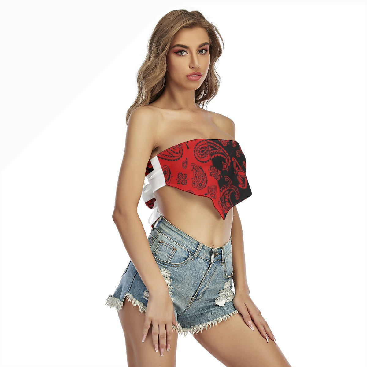 Sexy and stylish wrap-up top