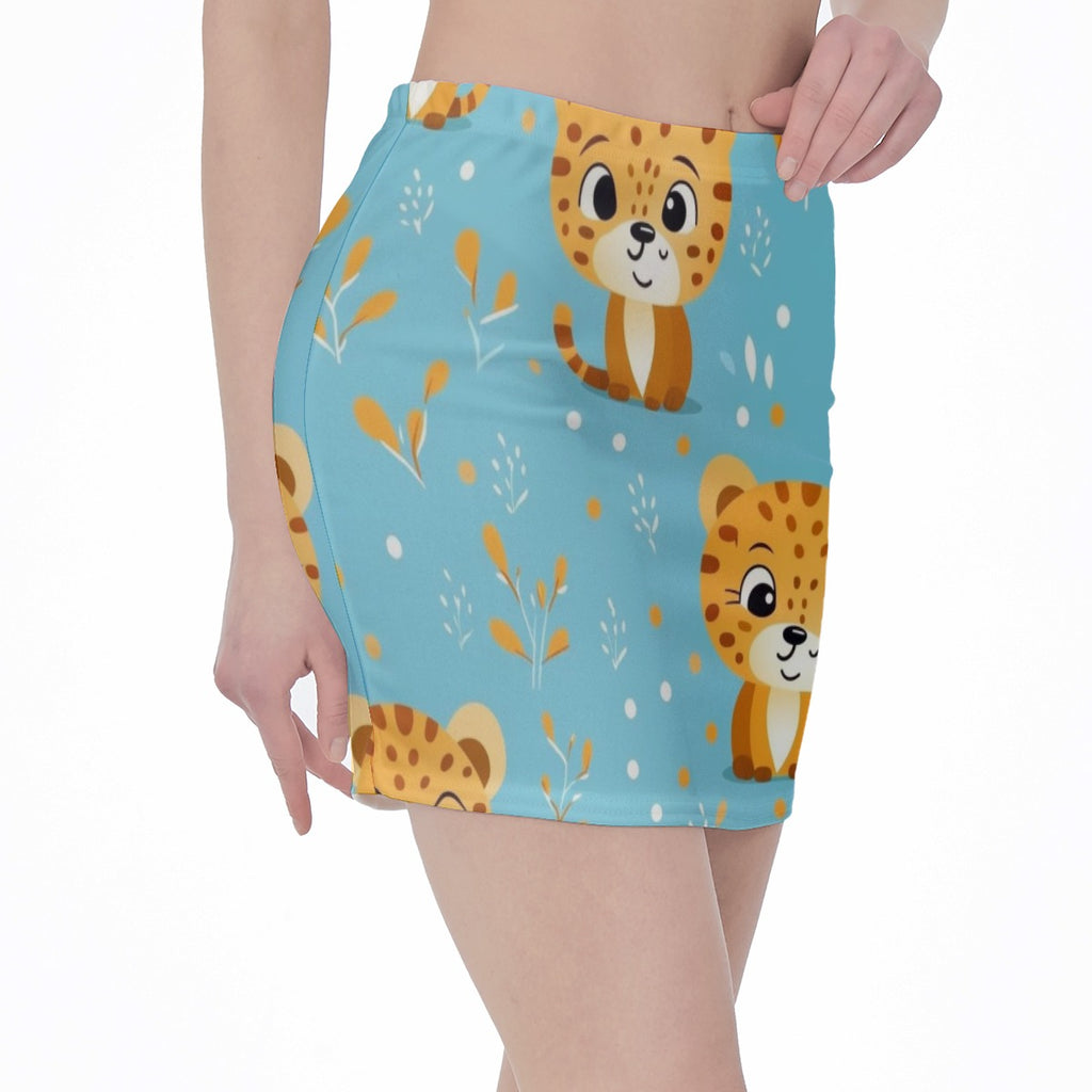 High waist, Skinny Fit Hip Skirt