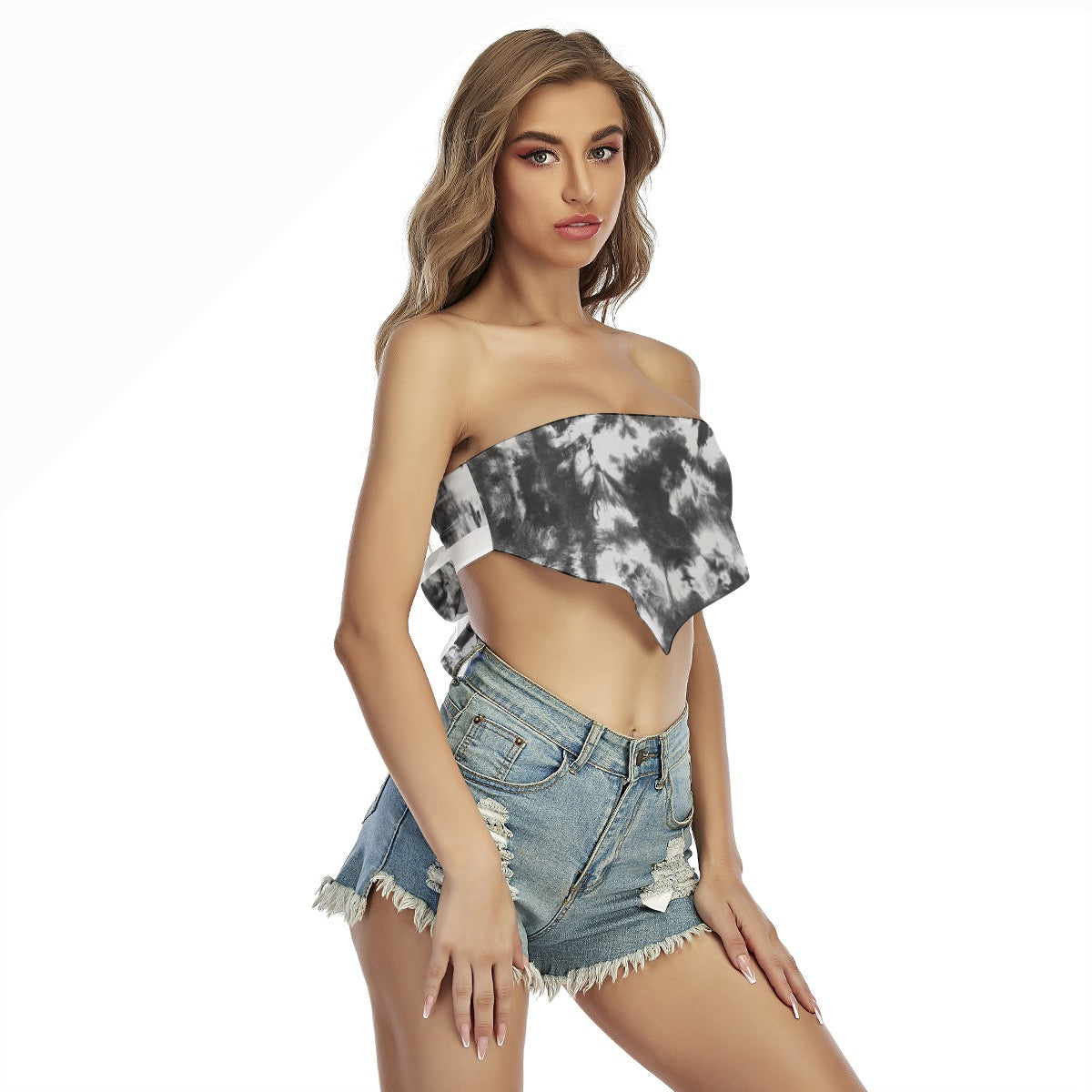 Sexy and stylish wrap-up top