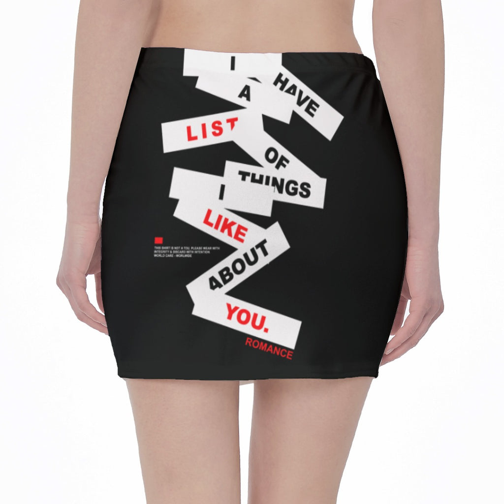 High waist, Skinny Fit Hip Skirt