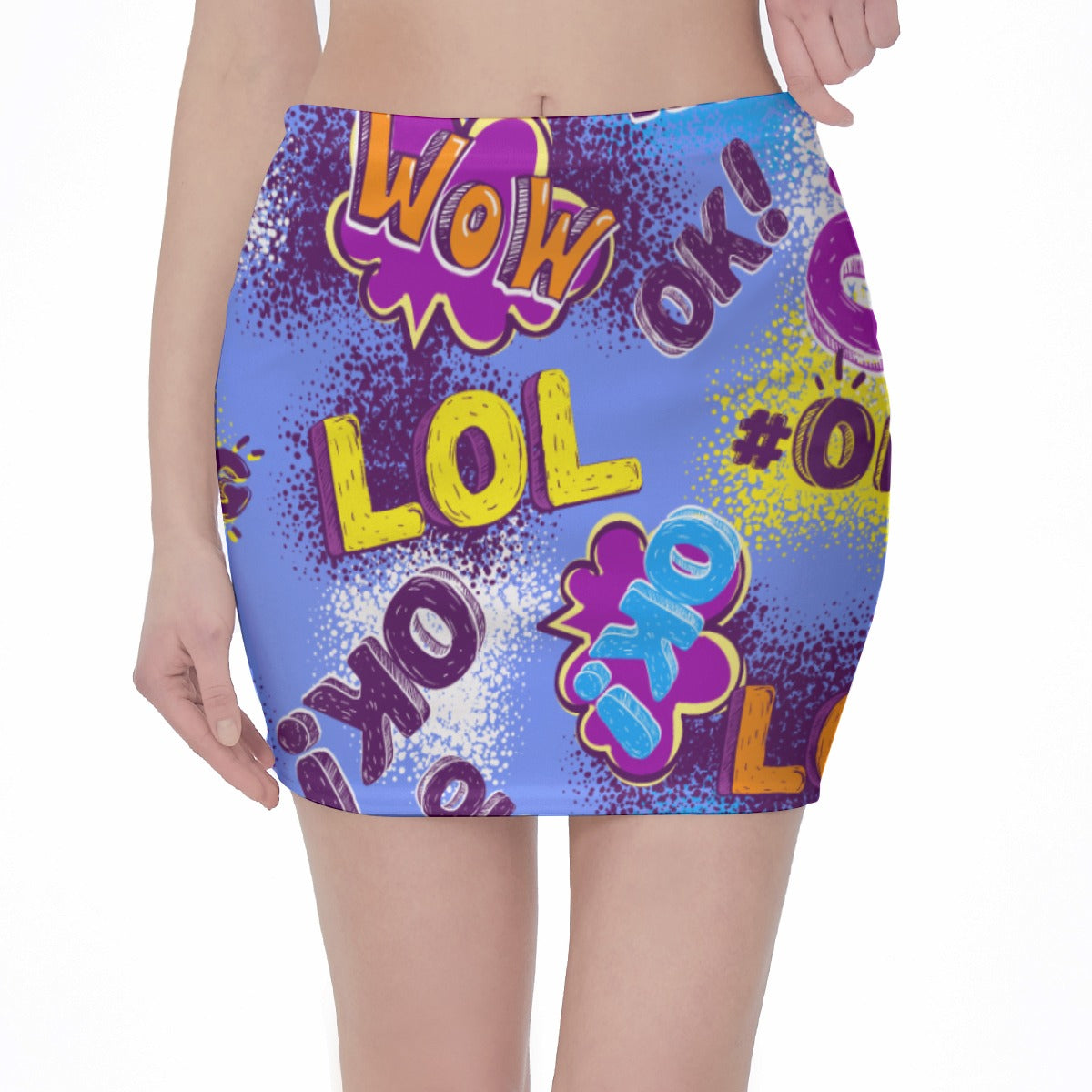 High waist, Skinny Fit Hip Skirt