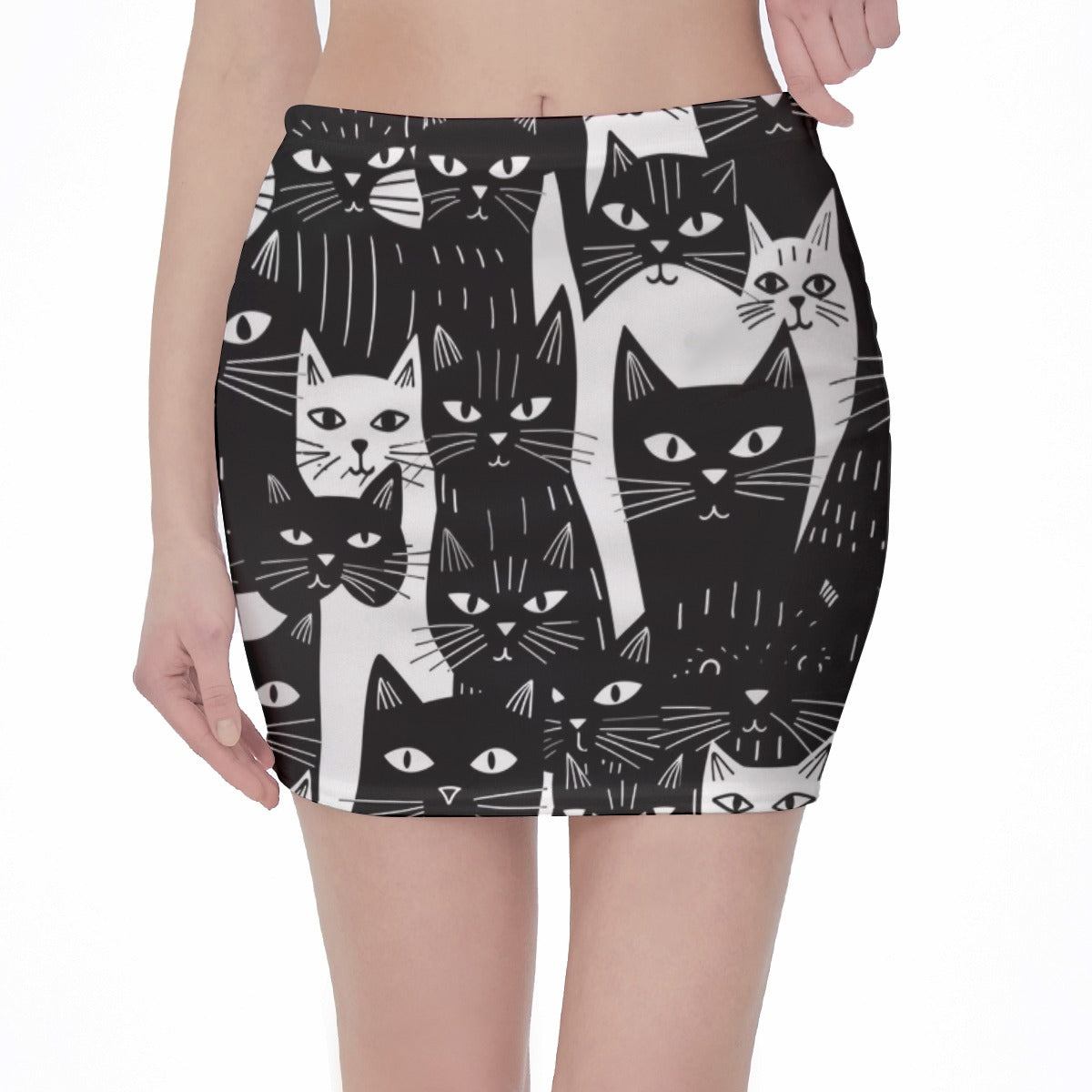 High waist, Skinny Fit Hip Skirt