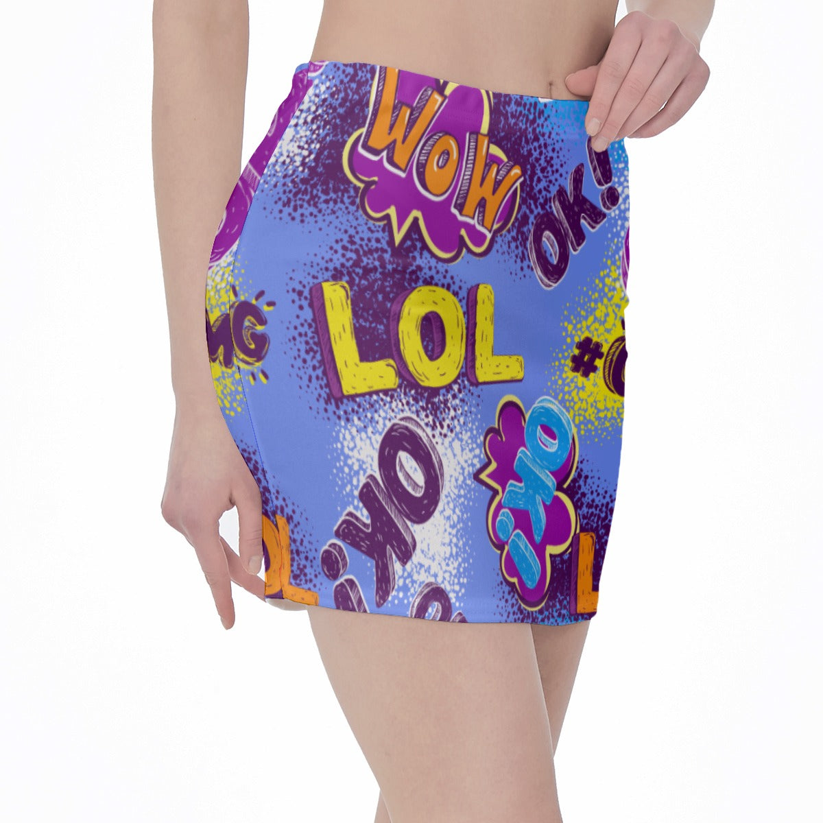 High waist, Skinny Fit Hip Skirt