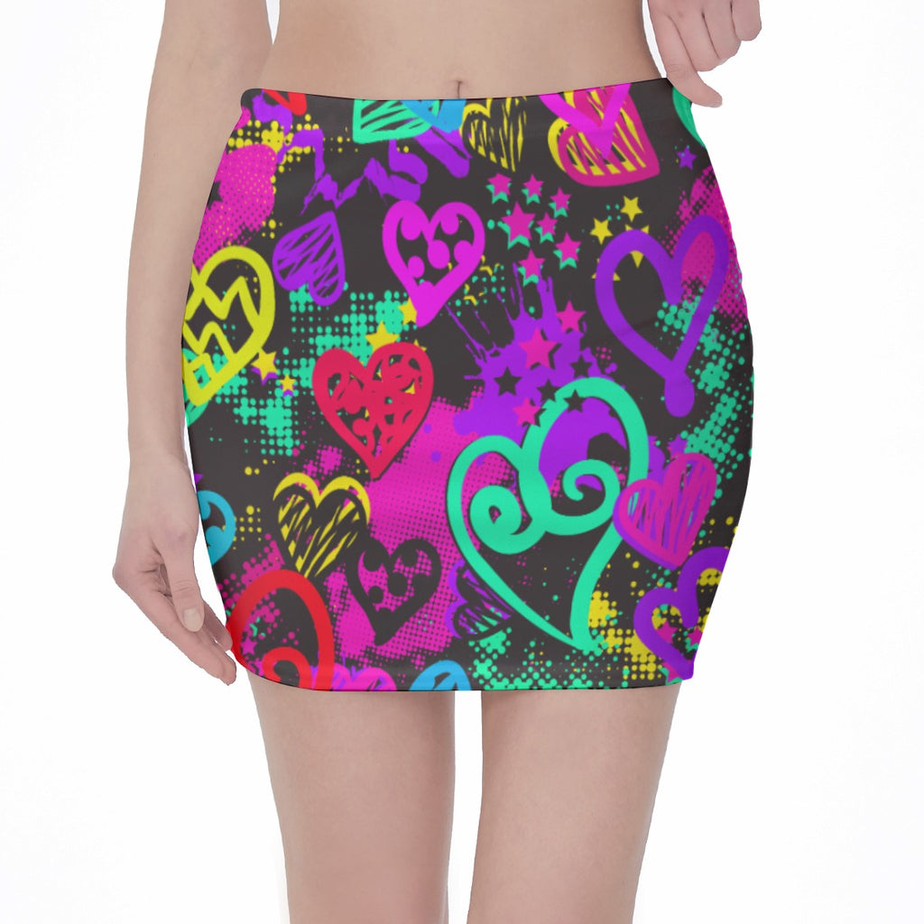 High waist, Skinny Fit Hip Skirt