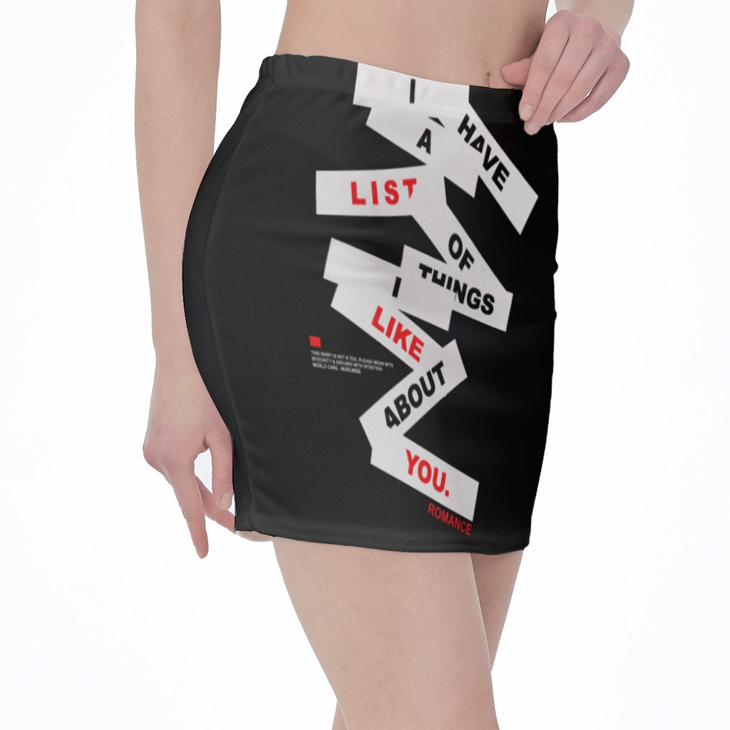 High waist, Skinny Fit Hip Skirt