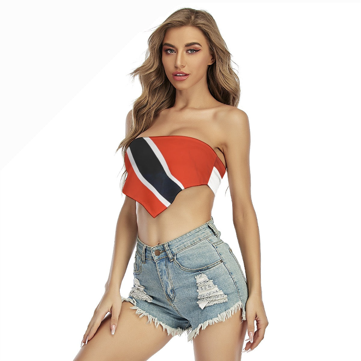 Sexy and stylish wrap-up top