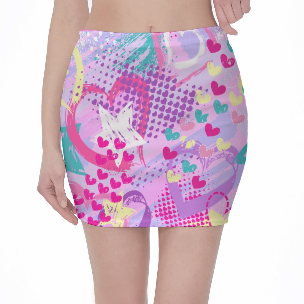 High waist, Skinny Fit Hip Skirt